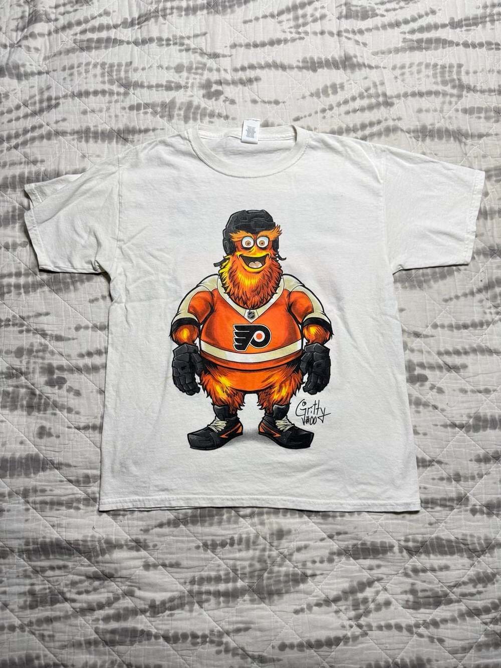 Gildan Gritty Philadelphia Flyers T-Shirt Youth XL White